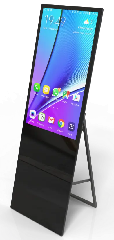 55 inch portable floor lcd advertising screen (4)