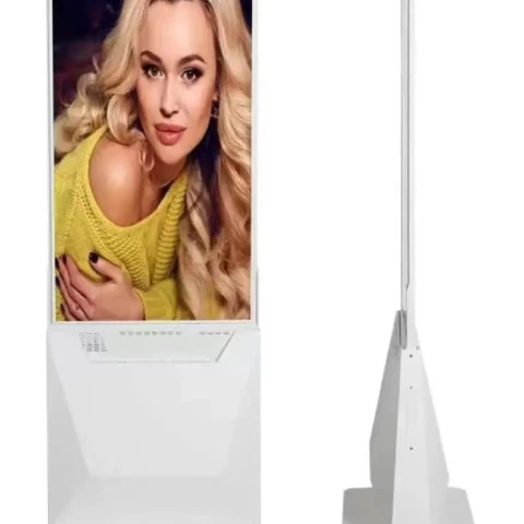 lcd dual sides floor standing screen