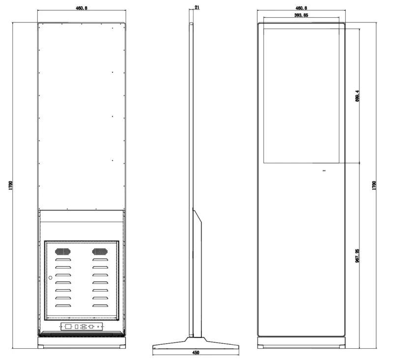 32inch LCD Advertising Screen Floor standing - DN3200-FA (4)