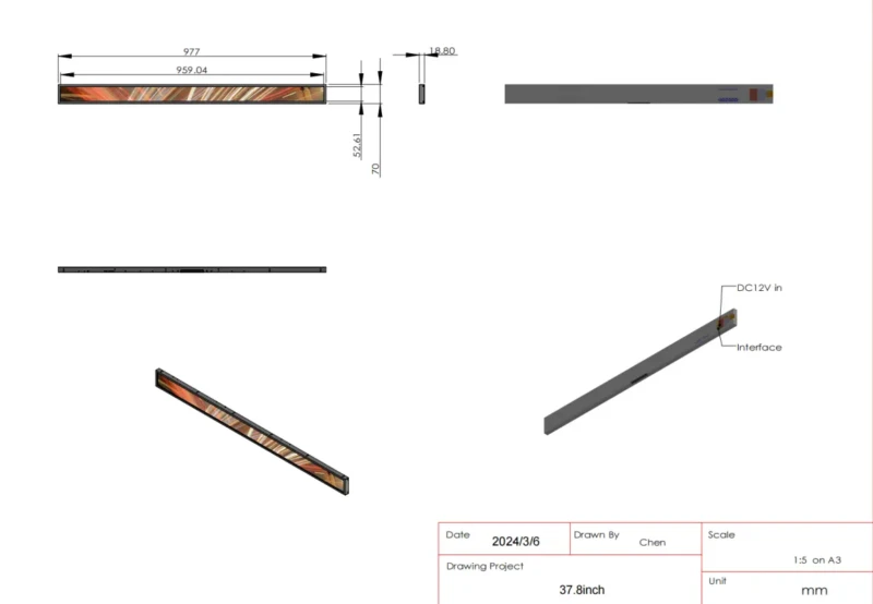 37.8inch Bar lcd screen andorid DN3780-WA. T972 (5)