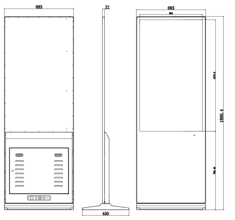 49inch LCD Advertising Screen Floor standing Serial (4)