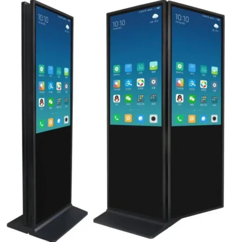 55inch android Dual sided floor standing screen ad player (1)