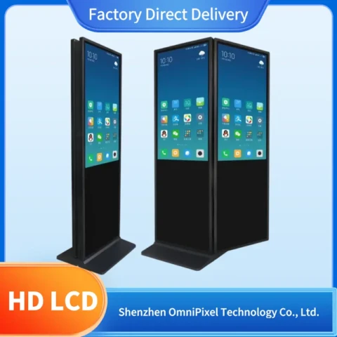 55inch android Dual sided floor standing screen ad player